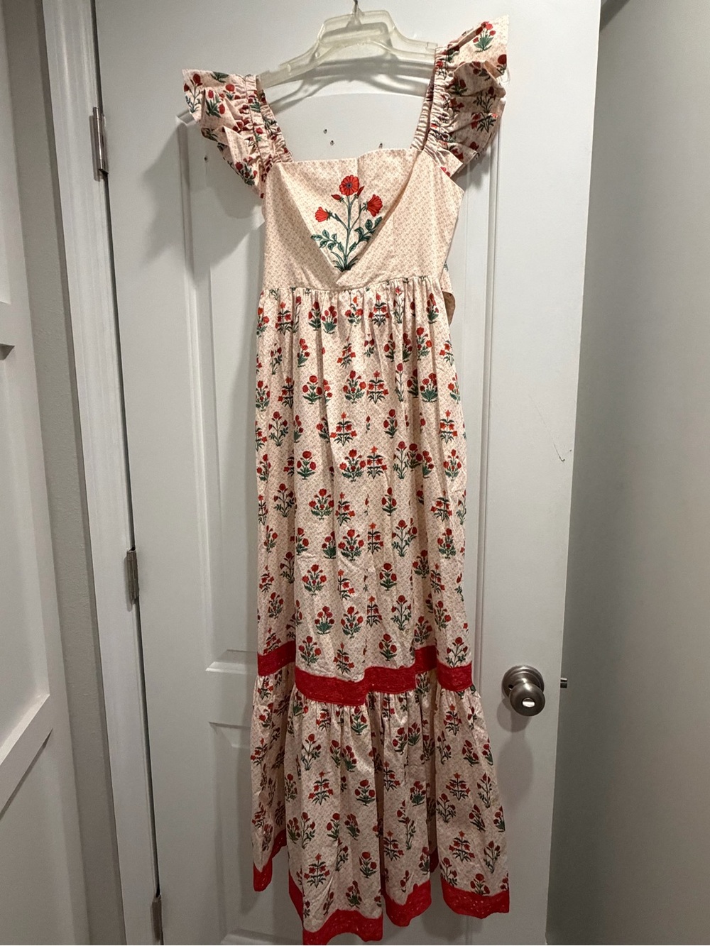Hill House Pippa Poppy Print Maxi Dress.